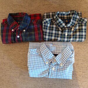 Polo Ralph Lauren Boys 3T Long Sleeve Casual Button Down (Bundle of 3)